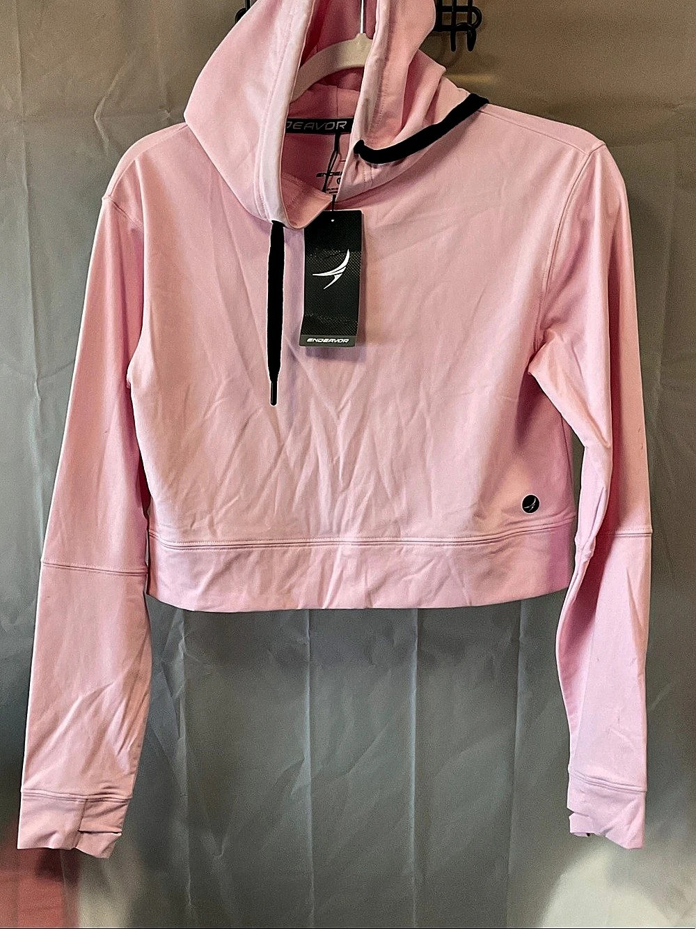Endeavor Cropped Hoodie Pink Size XS NWT